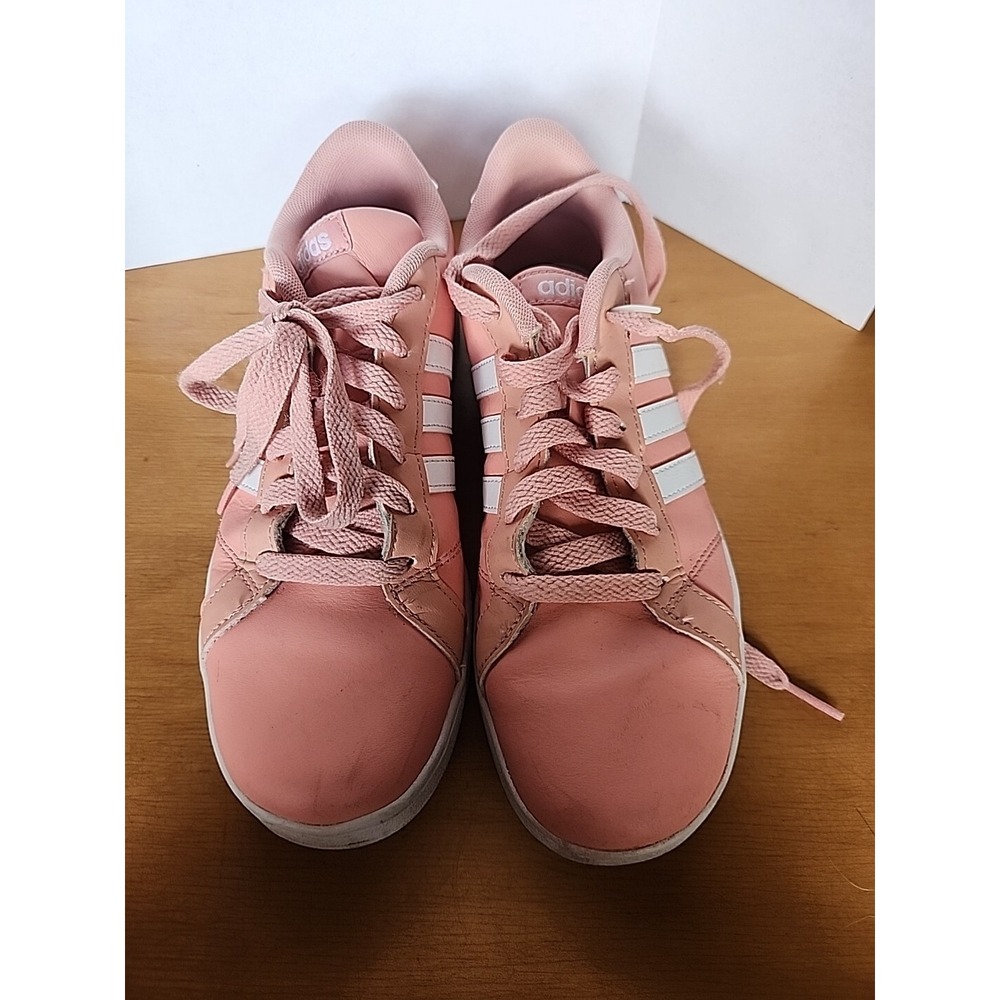 Adidas Neo Baseline AH2241 Salmon Pink‎ White Sneakers Shoes Size 5